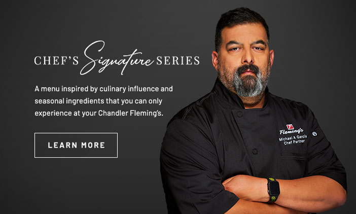 Chef Michael Garcia's Table. Click to learn more. Chef Michael Garcia's Table. Click to learn more.