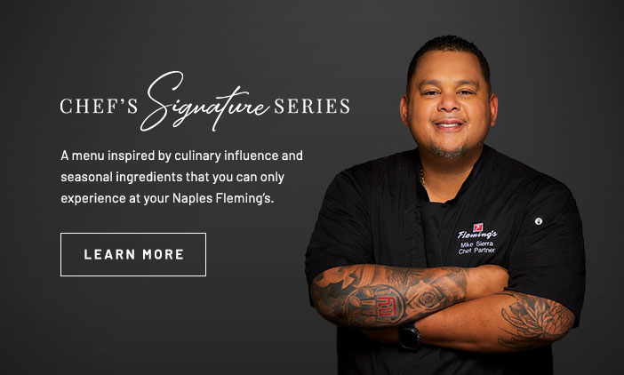 Chef Mike Sierra's Table. Click to learn more.