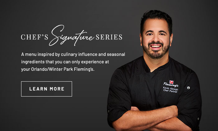 Chef Kevin's Table. Click to learn more.