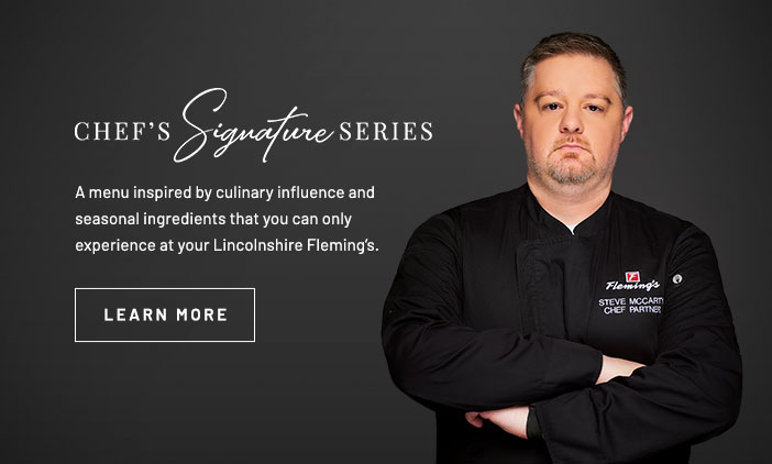 Chef Steve's Table. Click to learn more. Chef Steve's Table. Click to learn more.