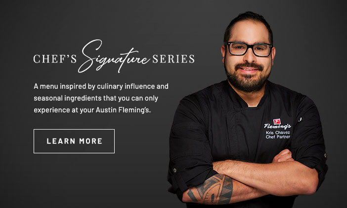 Chef Kris' Table. Click to learn more.